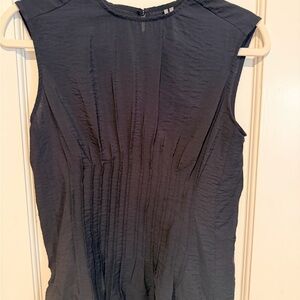 Anthropologie Charcoal Sleeveless Blouse